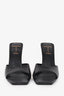 Black Suede Studio Black Leather Heels Size 38