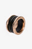 Bvlgari 18K Rose Gold Gemstone 'B.ZERO 1' Ring Size 49