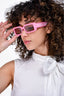 Dolce & Gabbana Pink Rectangle Sunglasses