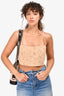 Intermix Beige Eyelet Sleeveless Crop Top Size 6