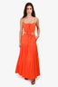 Jonathan Simkhai Orange Sleeveless Cut Out Maxi Dress Size S