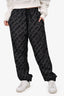 Fendi Black/White Karligraphy Track Pants Size 50 Mens