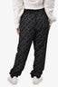 Fendi Black/White Karligraphy Track Pants Size 50 Mens