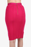 Nina Ricci Pink Wool Midi Skirt size 36