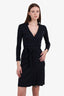 Diane von Furstenberg Black Long Sleeve Wrap Dress Size 2