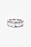 Pre-loved Chanel™ 18K White Gold Ceramic Ultra Ring