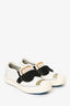 Fendi White Leather 'Karl Lagerfeld' Embellished Slip On Sneaker Size 35.5