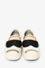 Fendi White Leather 'Karl Lagerfeld' Embellished Slip On Sneaker Size 35.5