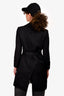 Gucci Black Cotton/Silk Slim Trench Size 40