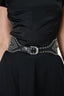 Isabel Marant Black Leather Grommet Waist Belt
