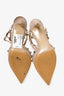 Valentino Beige Patent Leather Rockstud Heels Size 37.5