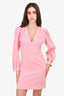 Sandro Pink V-Neck Dress Size 34