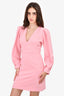 Sandro Pink V-Neck Dress Size 34