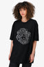 Versace Black Embellished 'Medusa' T-Shirt Size 3XL