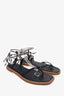 Ulla Johnson Black/Brown Hanalei Seashell Sandals Size 38.5