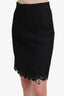 Dolce & Gabbana Black Lace Cotton and Silk Skirt Size 42