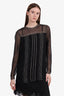 Prada Black Silk Sheer Mini Dress Size 42