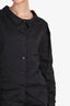 Prada Black Button Down Open Tie Back Size 40