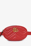 Gucci Red GG Marmont Belt Bag Size 75/30