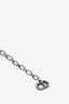 Christian Dior Black Velvet Crystal Embellished 'DIOR' Choker Necklace