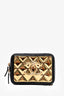 Pre-Loved Chanel™ 2021 Black Quilted Leather/Gold CC Plate Mini Vanity Crossbody