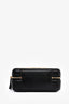 Pre-Loved Chanel™ 2021 Black Quilted Leather/Gold CC Plate Mini Vanity Crossbody