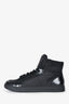 Prada Black Leather/Nylon Mid Top Sneakers Size 8