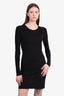 T By Alexander Wang Black Back Cowl Mini Dress Size S