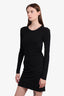 T By Alexander Wang Black Back Cowl Mini Dress Size S