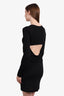 T By Alexander Wang Black Back Cowl Mini Dress Size S