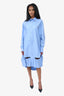 Maison Margiela Blue Oversized Cut-out Shirt Dress Size M