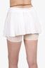 Nike x Jacquemus White/Beige Pleated Accent Mini Skort Size M