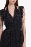 Ulla Johnson Black Ruffled Sleeveless Midi Dress Size 0