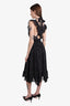 Ulla Johnson Black Ruffled Sleeveless Midi Dress Size 0