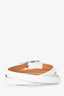 Hermès 2010 White Epsom Leather Behapi Triple Tour Bracelet