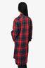 Burberry Red/Blue/Green Tartan Trench Coat Size 2