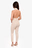 Gucci Cream Silk Halter-Neck Jumpsuit Size 40