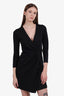 Gucci Black Wrap Dress with Buckle Closure Size 36