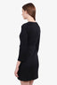 Gucci Black Wrap Dress with Buckle Closure Size 36