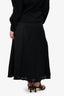 Faithfull The Brand Black Linen Belted Maxi Skirt Size 2