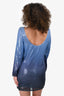 Samsoe Samsoe Blue Sequin Mini Dress Size XXS