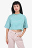 The Frankie Shop Green Striped Crop Top Size M/L