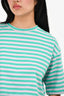 The Frankie Shop Green Striped Crop Top Size M/L