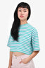 The Frankie Shop Green Striped Crop Top Size M/L