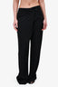 Maison Margiela Black Wide-Leg Trousers Size 36