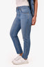 Brunello Cucinelli Light Blue Denim Straight Leg Jeans Size 2 US