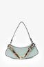 Fendi 2022 Mint Green Leather 'O'Lock Swing' Shoulder Bag