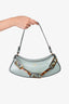 Fendi 2022 Mint Green Leather 'O'Lock Swing' Shoulder Bag