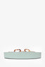 Fendi 2022 Mint Green Leather 'O'Lock Swing' Shoulder Bag