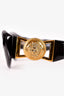 Versace Vintage Black Medusa Head Rectangle Sunglasses